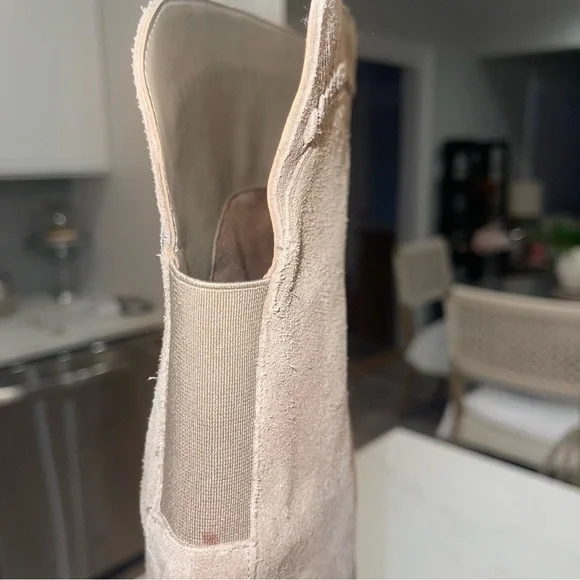 Vince Camuto “Madolee” Taupe Suede Over-the-Knee Block Heel Boots - Picture 16 of 16